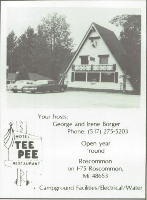 Travelers Motel & Tee Pee Restaurant (Tee Pee Motel) - 1984 Yearbook Ad